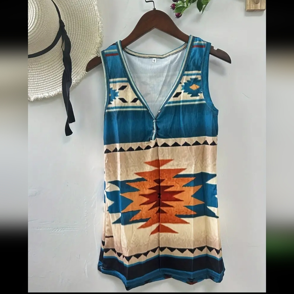 Women's western tank top